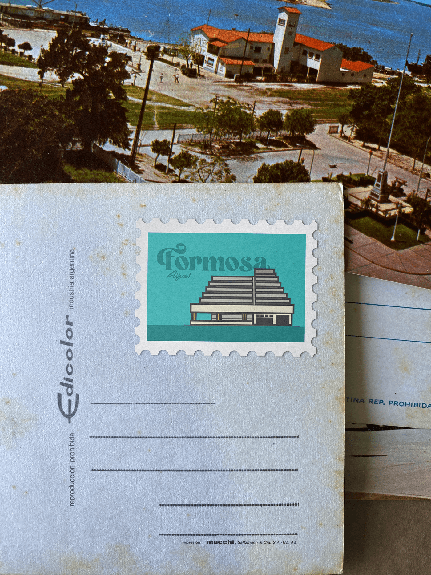 city ciudad estampillas Formosa stamp