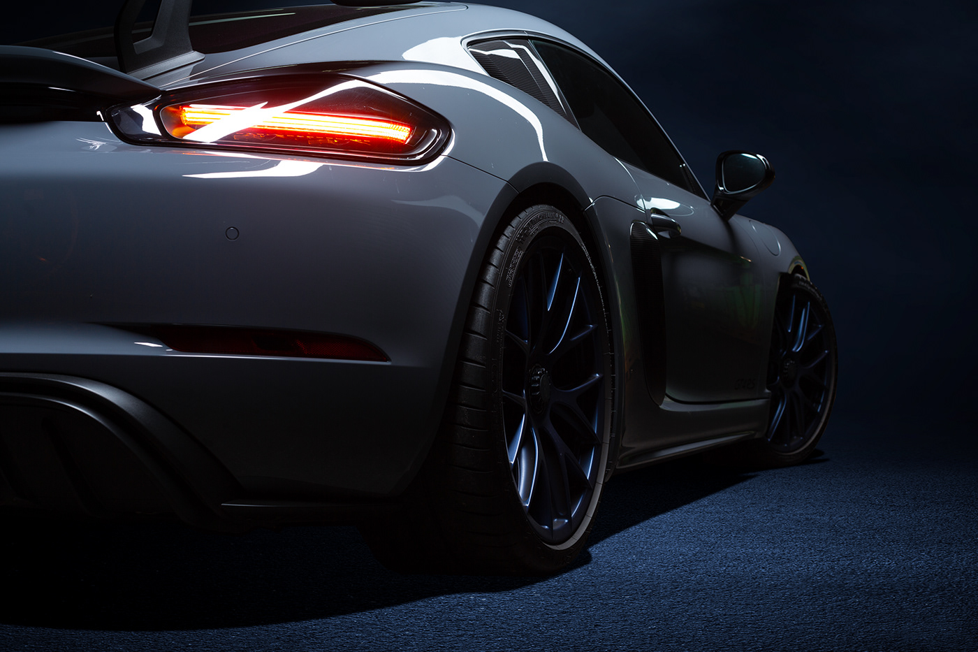 automotive   car Cars dark lightpainting Photography  Porsche studio supercar track