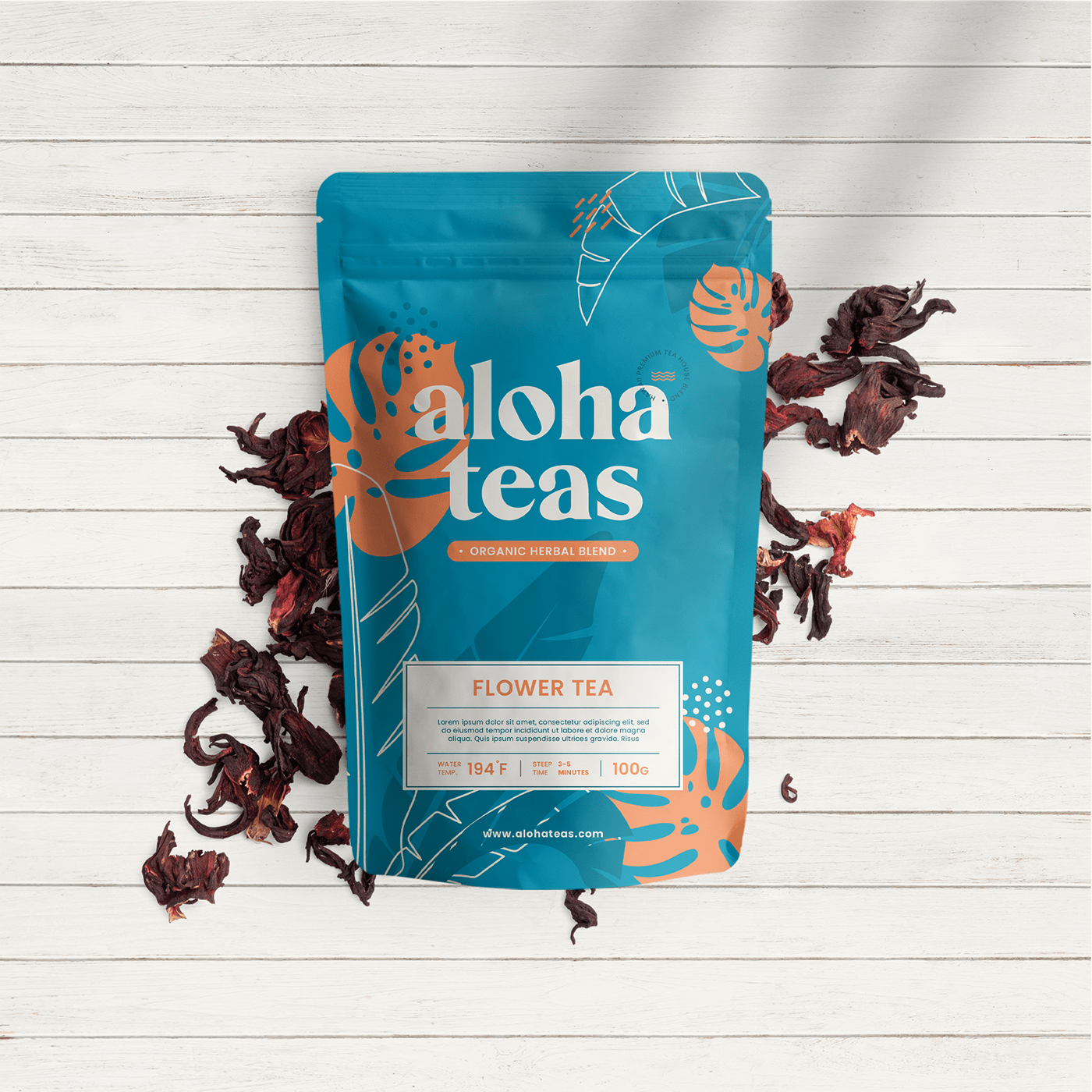 aloha box design Food  package package design  Packaging pouch product packaging tea Tea Packaging