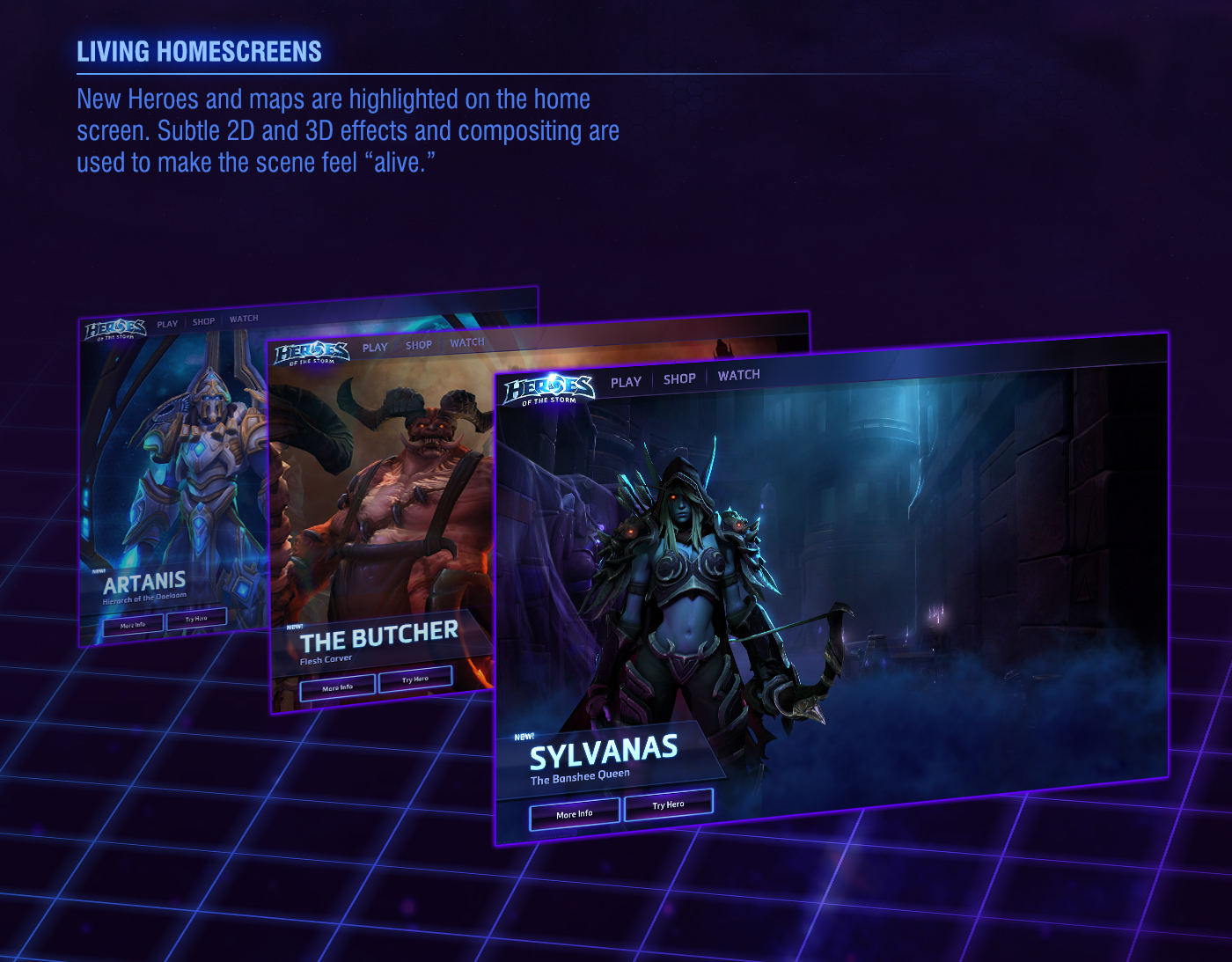 visual design MOBA Blizzard