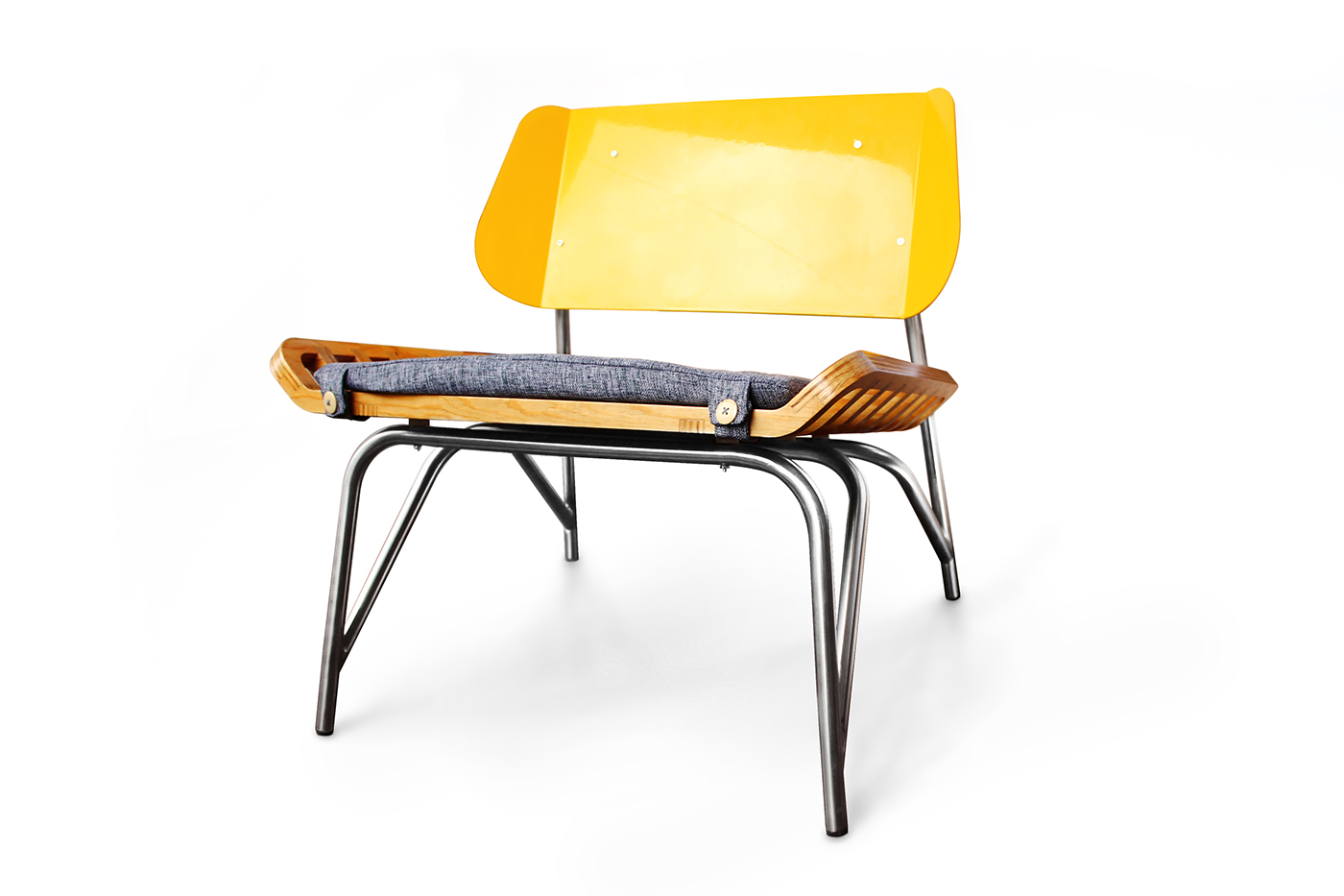 chair midrib furniture cnc wood steel
