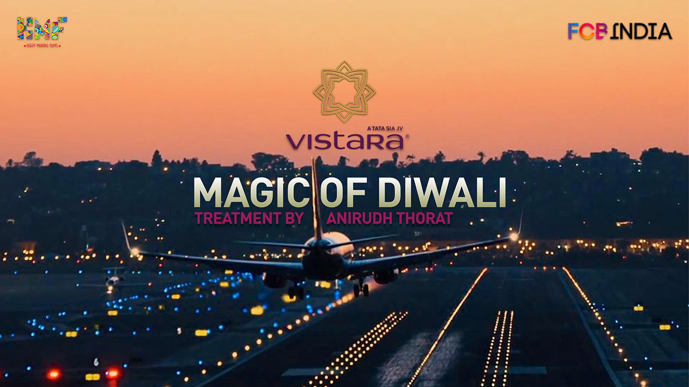 Vistara Airlines Diwali Treatment pitch deck Advertising  festival Homecoming