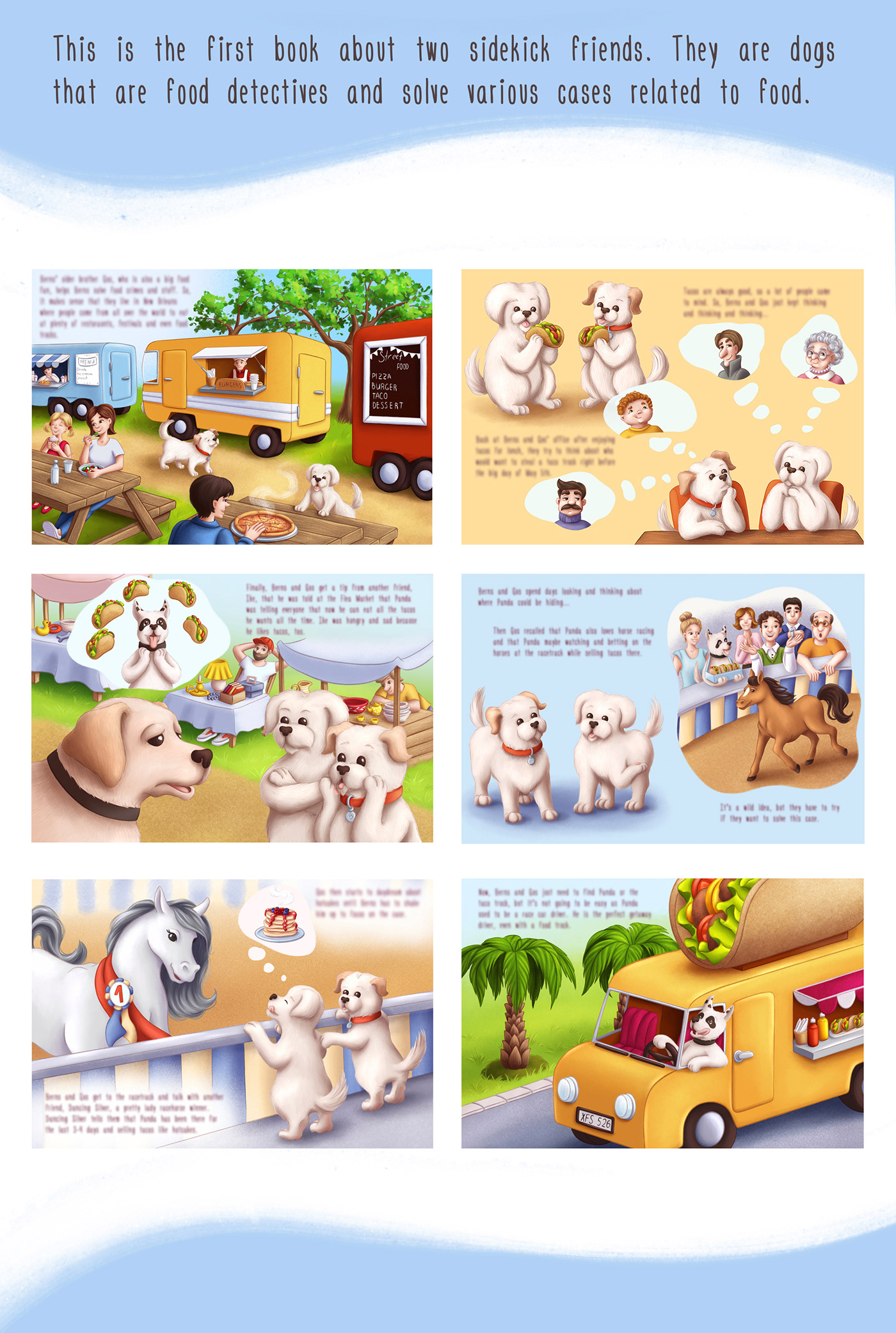 animals Character design  characters children illustration children's book cover detective digital illustration dogs ILLUSTRATION 