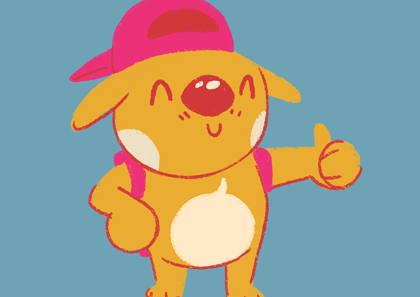 ufpr Character GIZ semana convivencia Mascot cute chalk diga dog