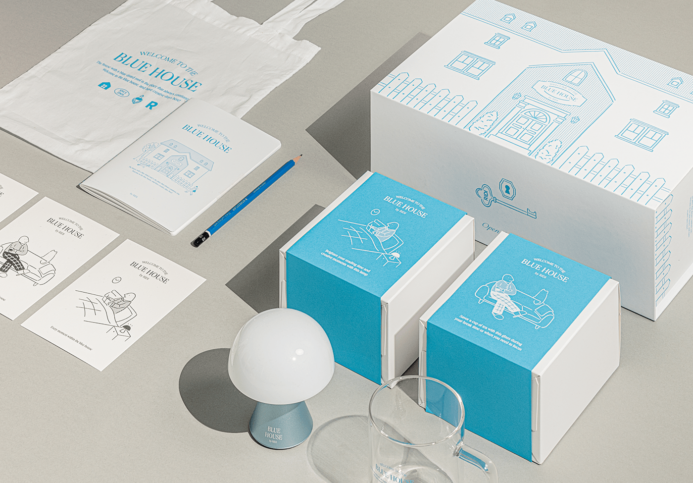 design brand identity adobe illustrator Brand Design Packaging welcome kit goods package