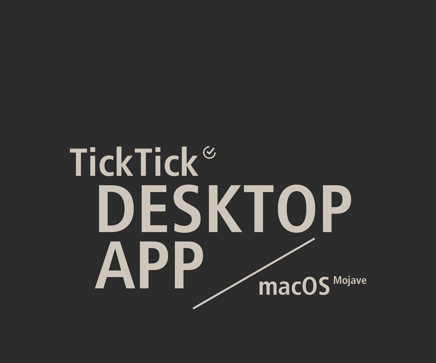 UI ux macos desktop dark mode black to-do gtd Pomo app