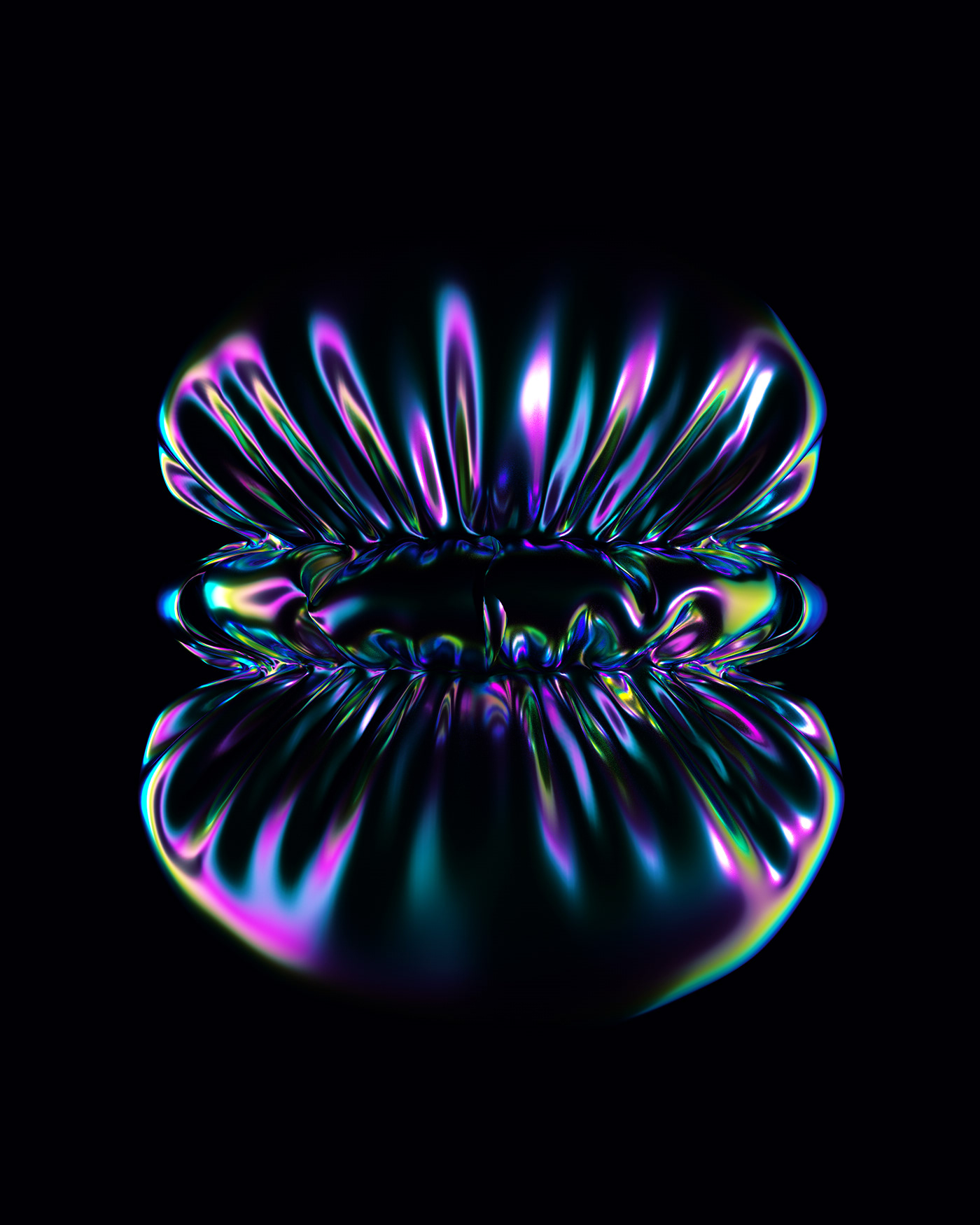 motion bloom 3D c4d cloth jelly fish Ocean meditation