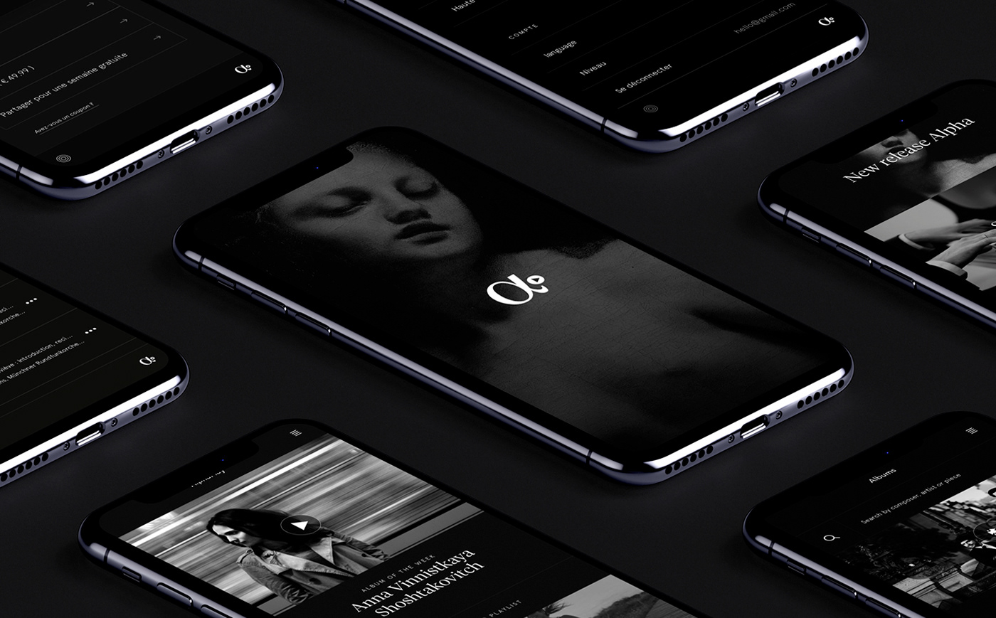 app design app music brand identity art direction  belgium rebranding • web design visual identity