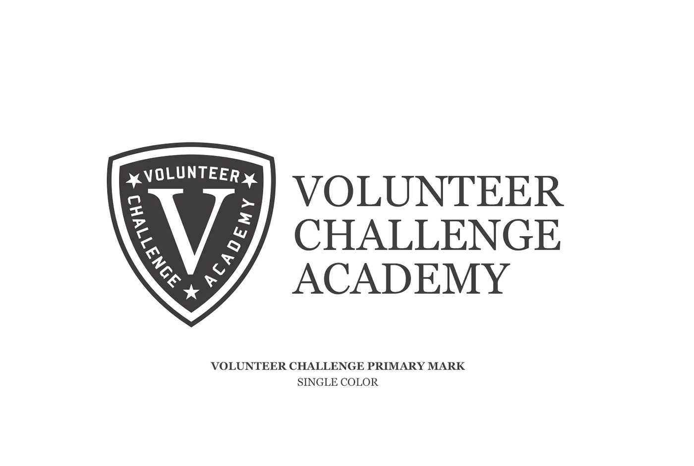 volunteer challenge National Guard army Military Education logo orange agca