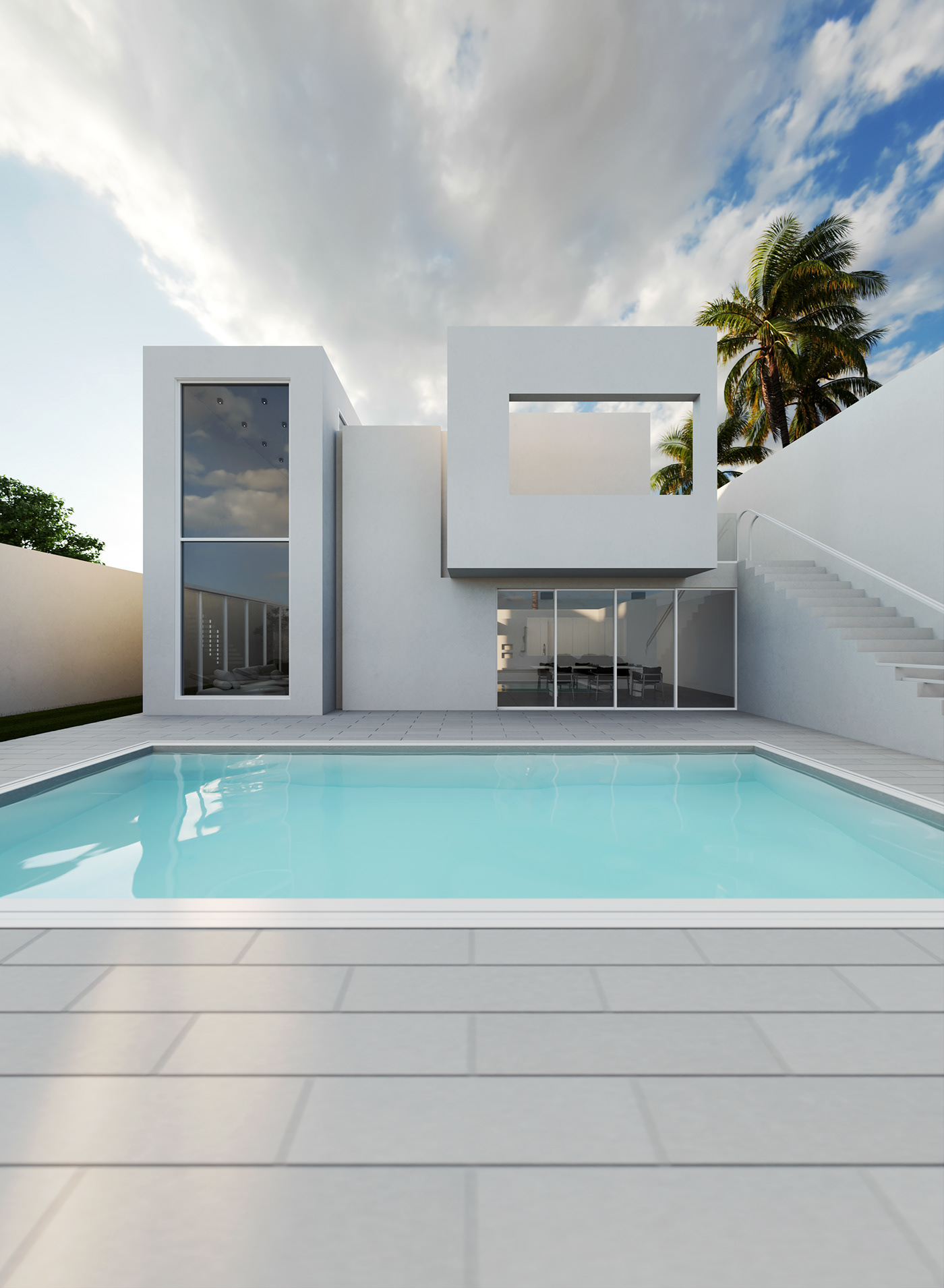 architecture design real estate architectural design interior design  modern minimal visualization archviz Render