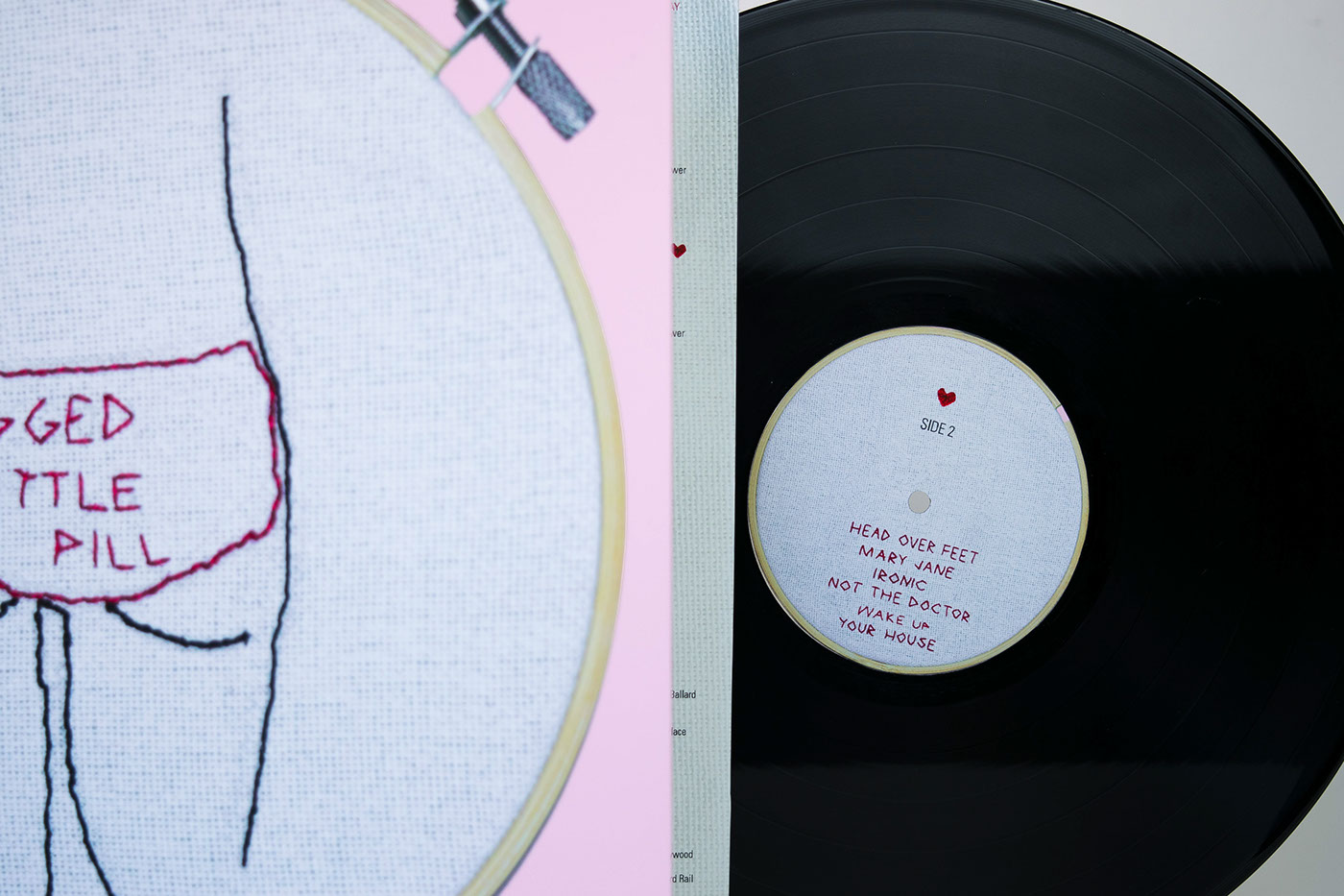 record vinyl LP Embroidery feminist adobeawards