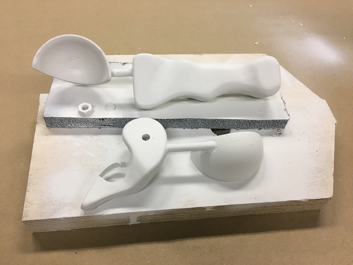 ice cream scoop product design  cavare redesign clean trigger 3D print paint