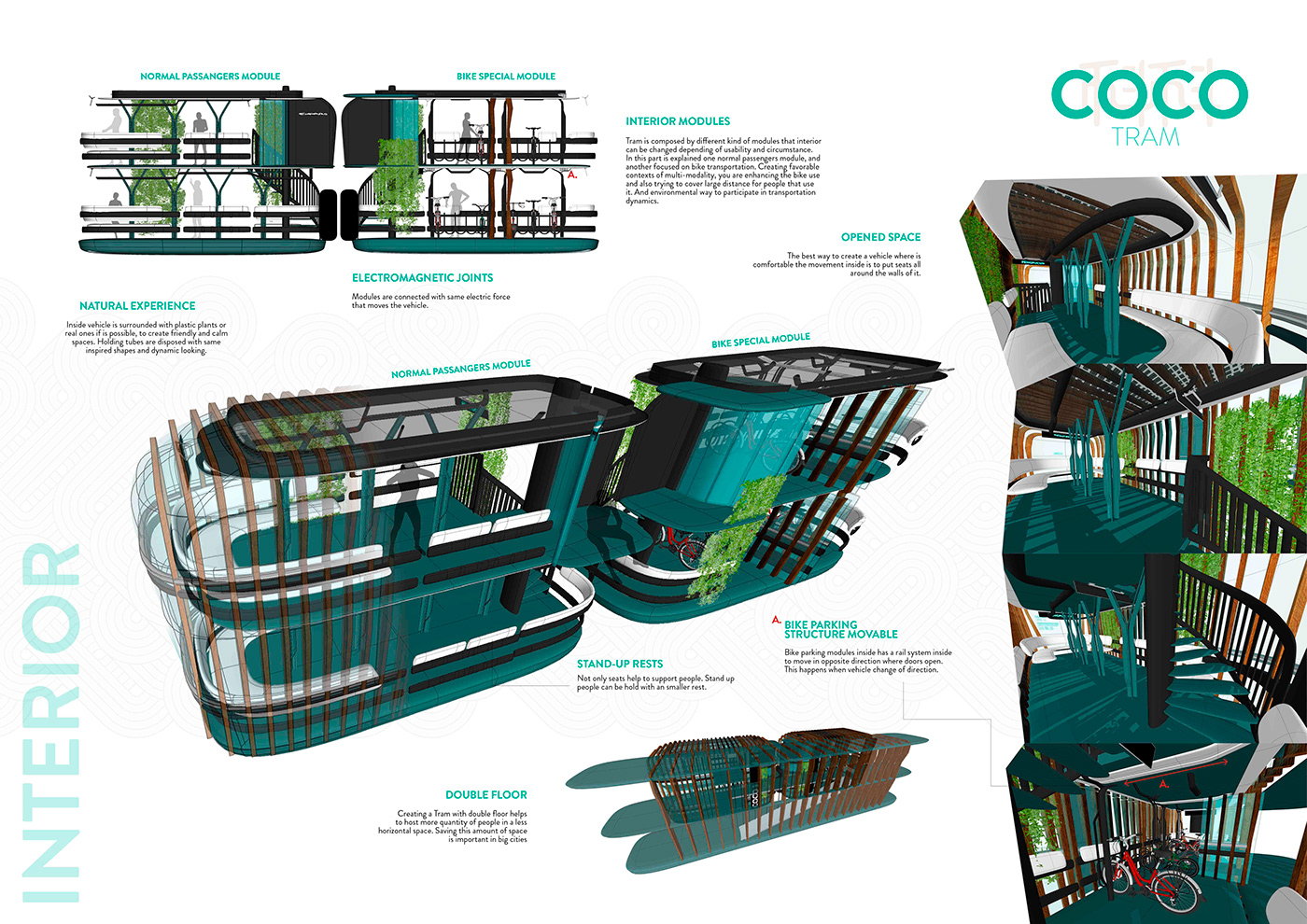 tram tranvia electric electromagnetic concept Vehicle Urban city two floors china