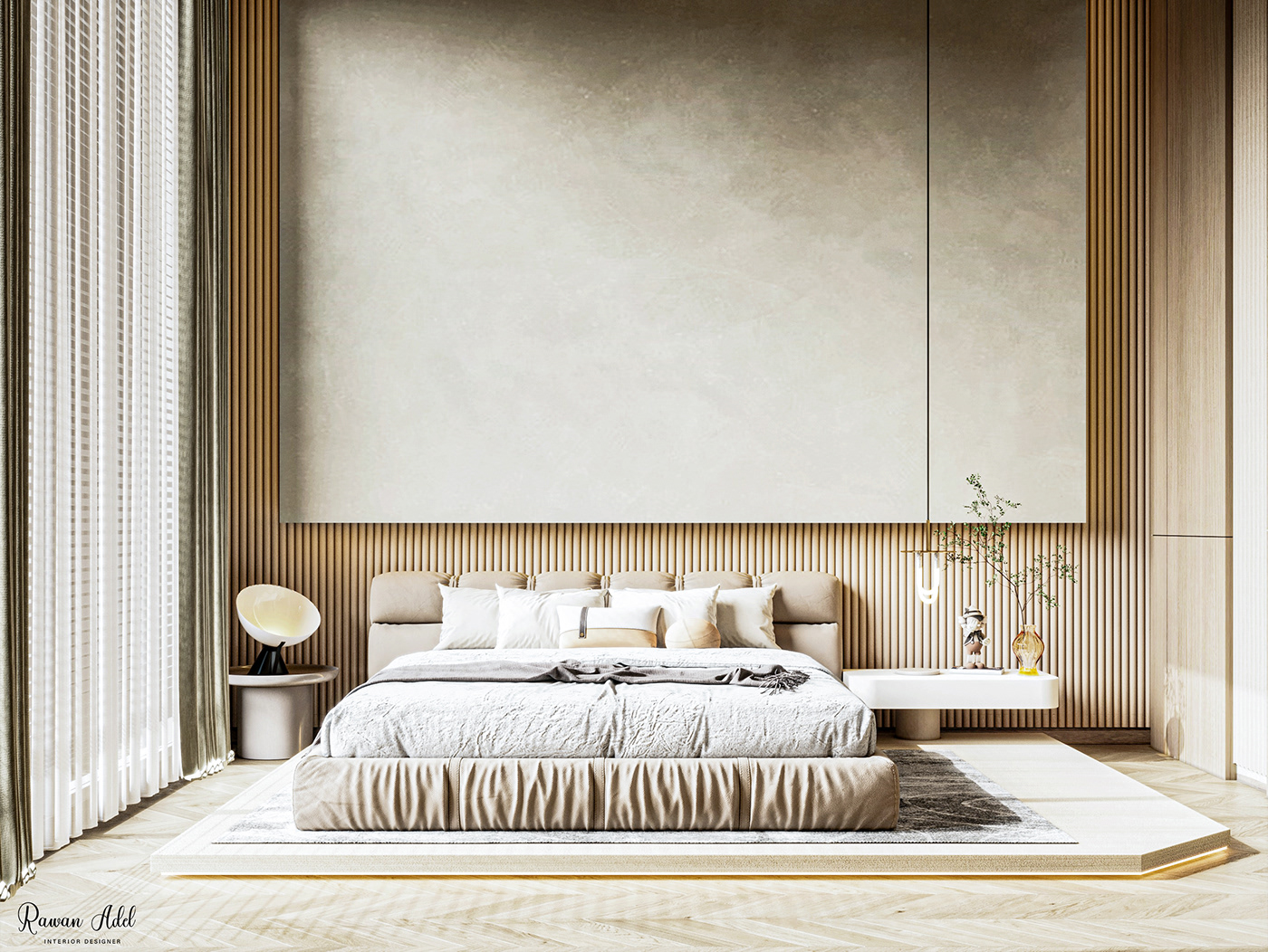 architecture bedroom bohemian boho corona interior design  modern pattern Render visualization