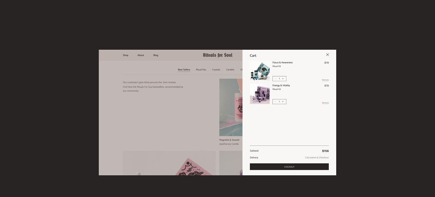 e-commerce eshop graphic design  identity Mystic shop packaging design store UI ux Web Design 