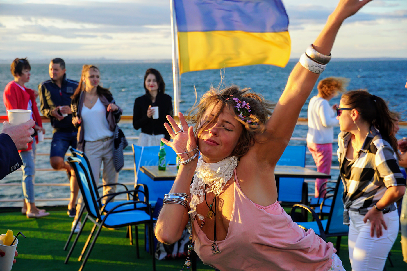 Odessa ukraine Boat Party Octopus Party sunset yacht boat