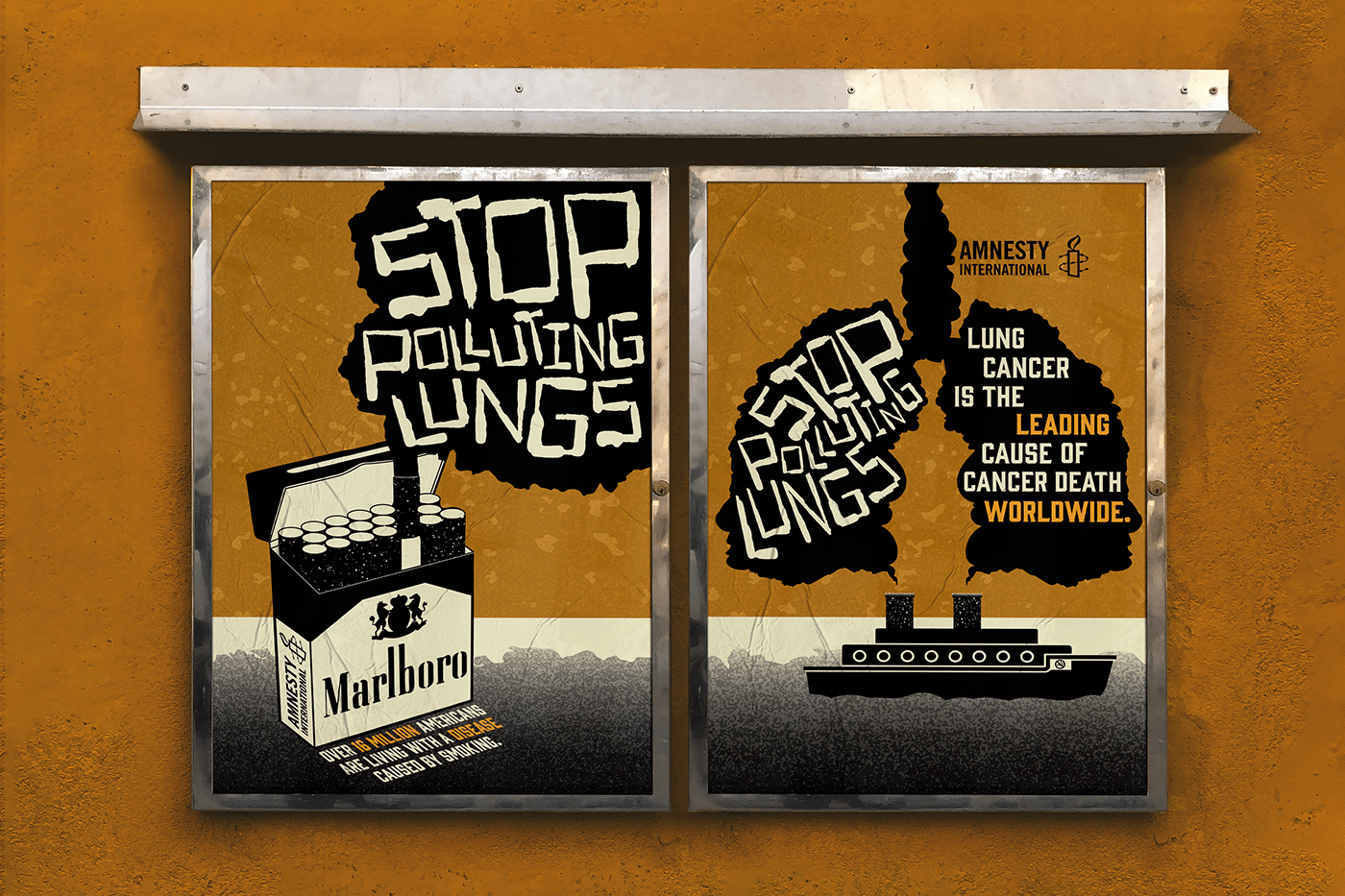 "STOP POLLUTING LUNGS", Amnesty International - Social Cause Campaign