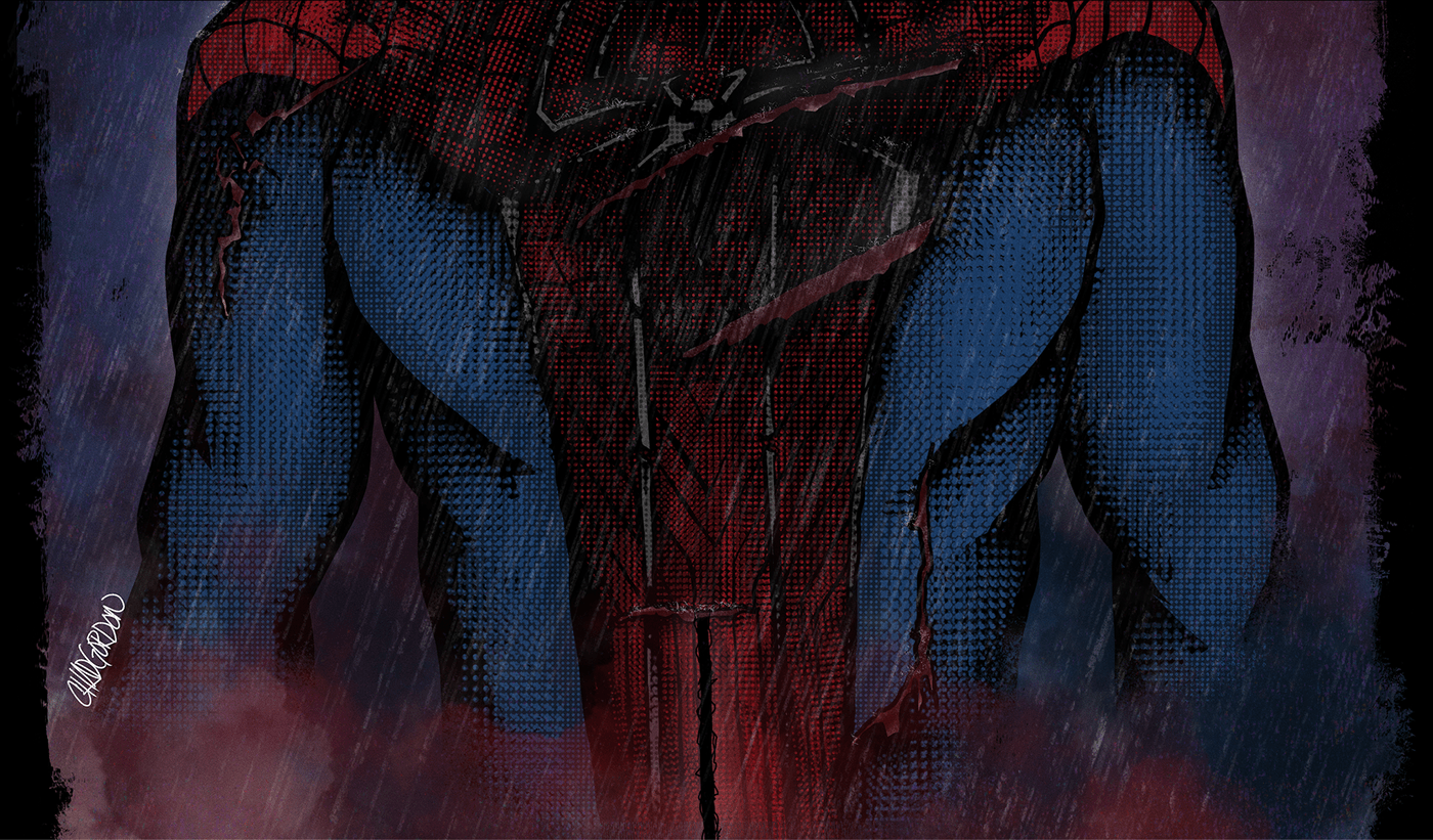 andrew garfield Avengers comics Digital Art  fanart ILLUSTRATION  marvel Procreate spiderman Tobey Maguire
