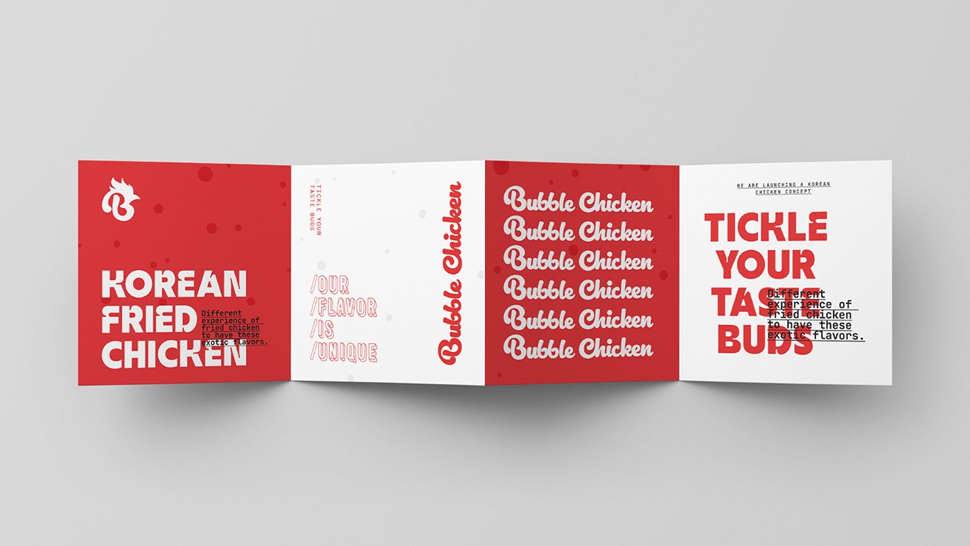 brand identity chicken Fast food Food  korean Korean Food Logo Design menu Packaging restaurant