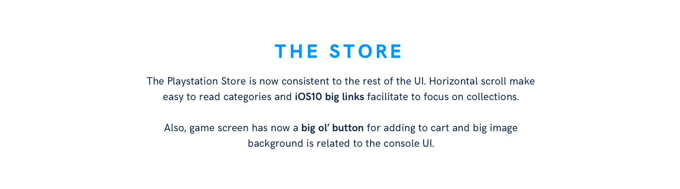 playstation redesign UI ux Progressive Disclosure iphone companion Sony Games collections