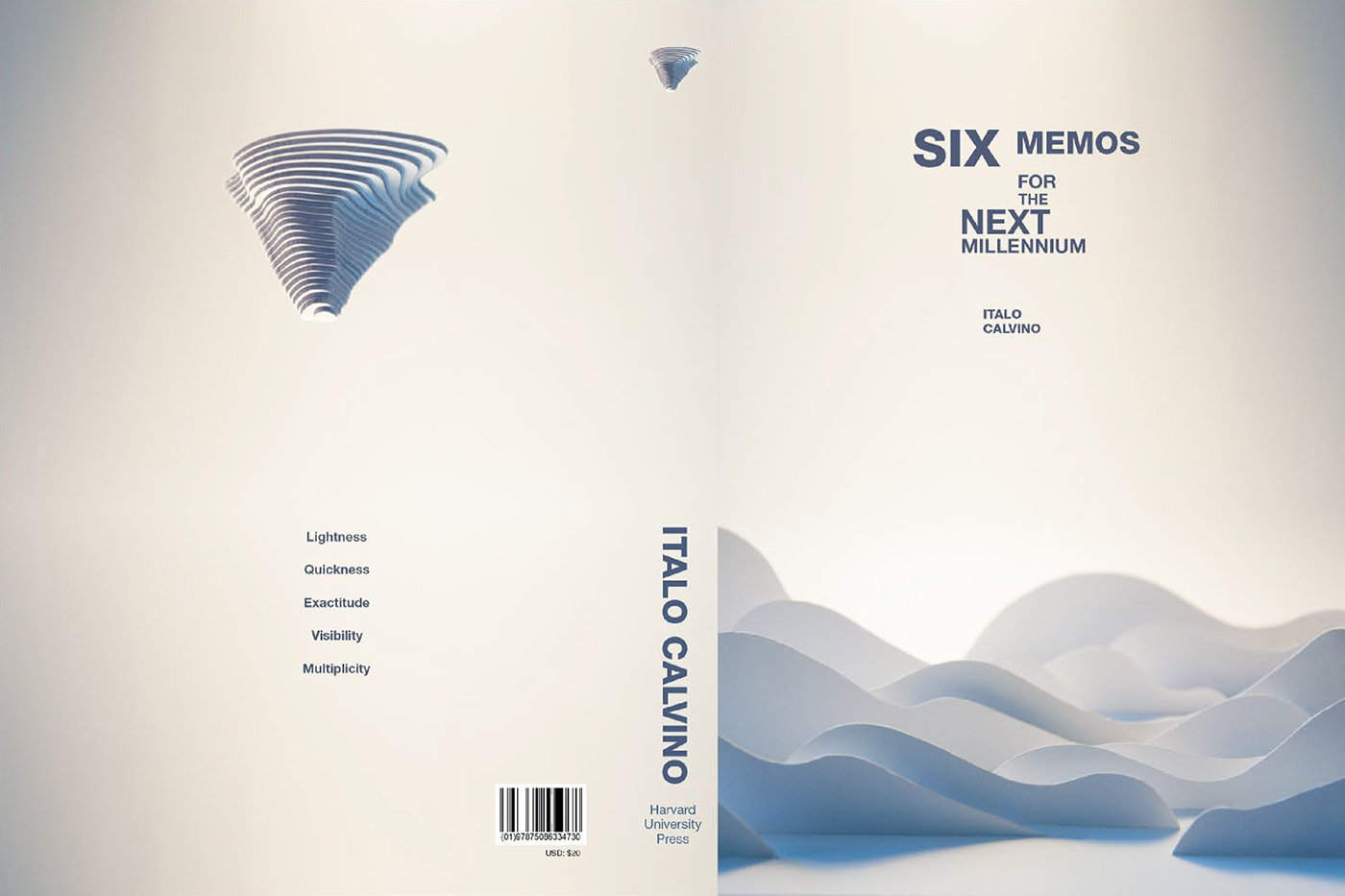 Book Covers - Six Memos For The Next Millenium on Behance