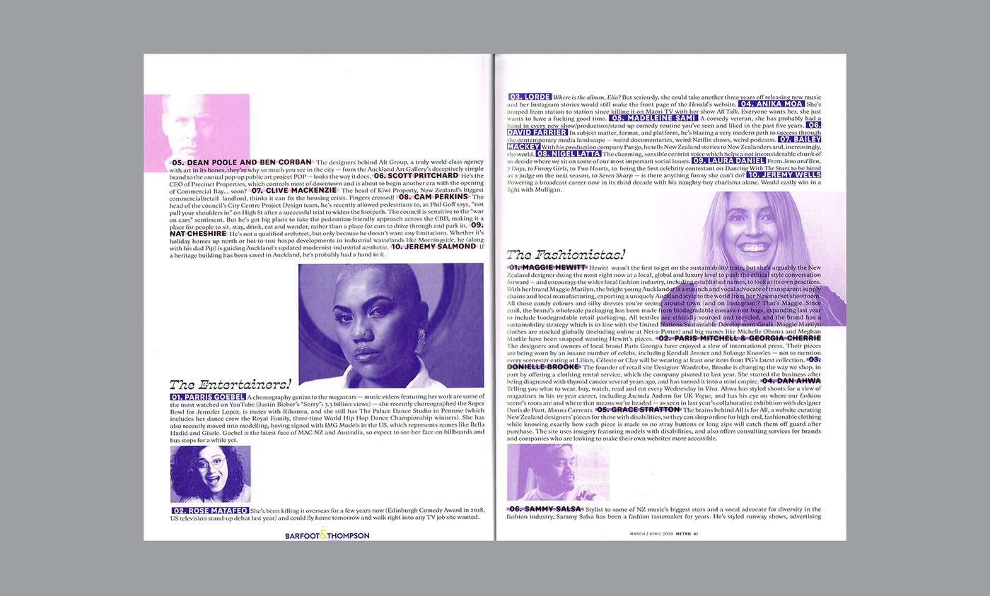 auckland Current Affairs cyan Duotone editorial design  Layout Design magazine Magazine Cover magenta New Zealand