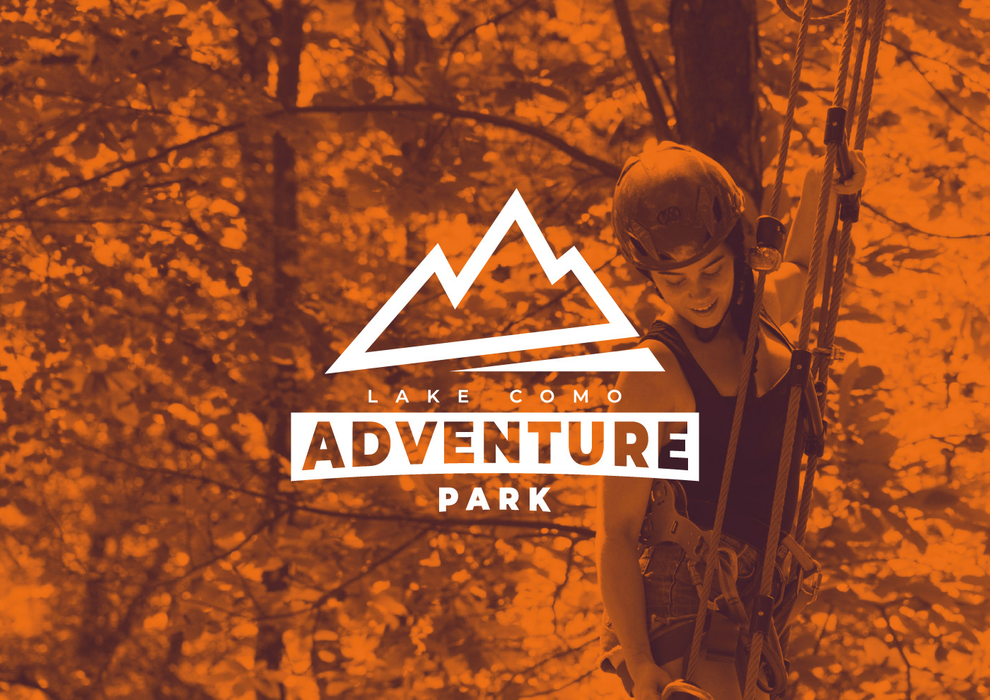 lake como branding  logo Logo Design adventure park Park parco avventura parco