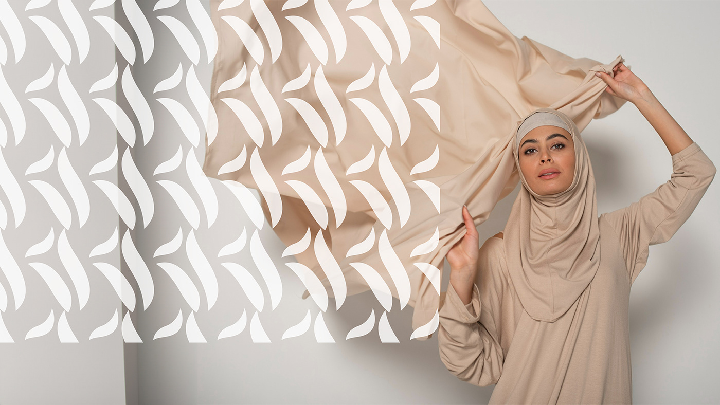 Logo Design branding  visual identity minimlist logo logo portfolio hijab Hijab wear Hijab Logo brand identity Muslim Fashion