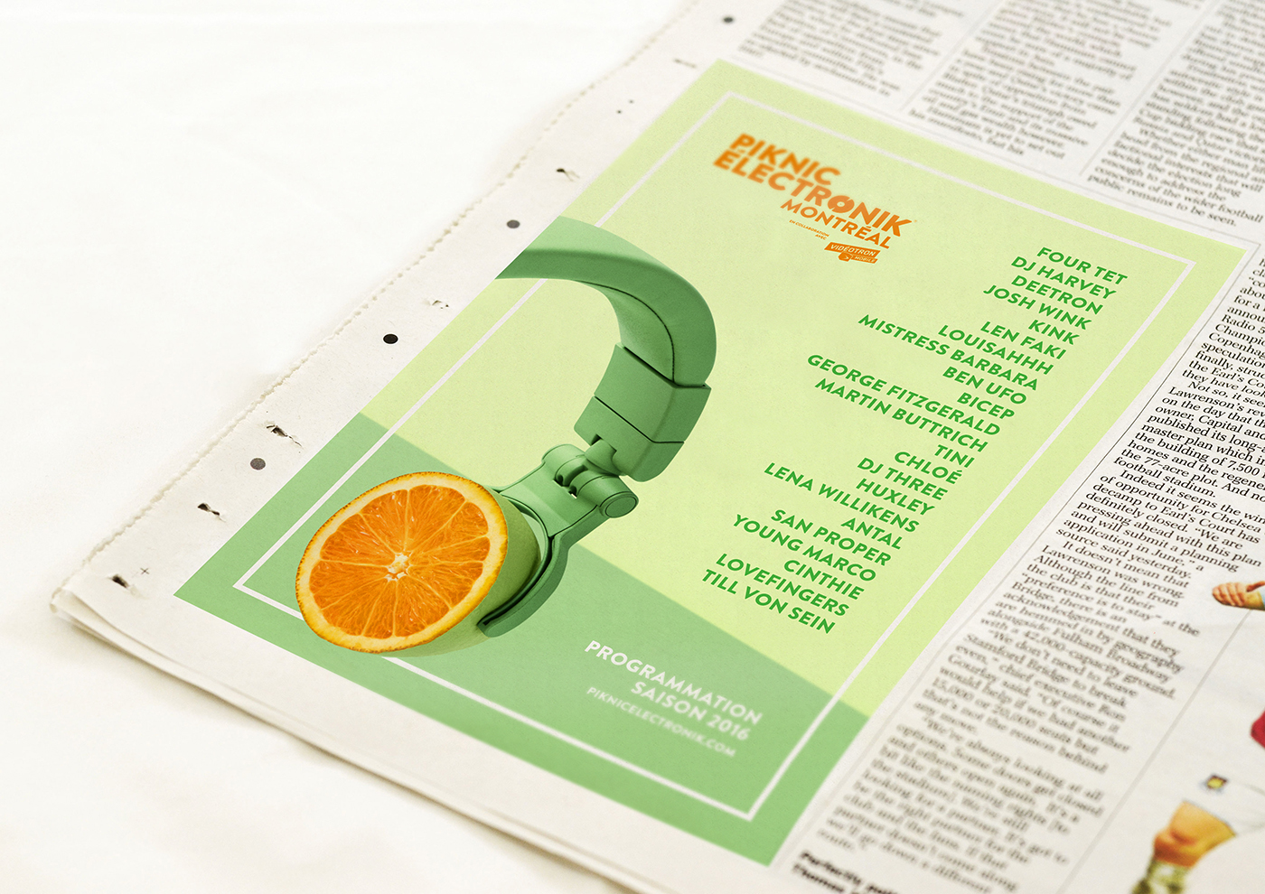 print Fruit Advertising  Photography  electronic festival summer ethos