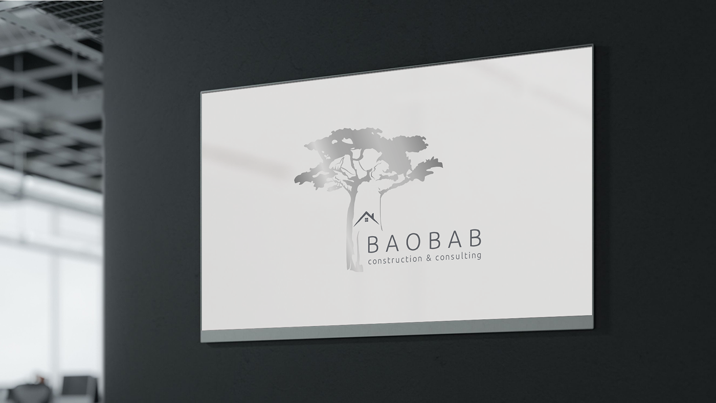 branding  Branding design visual identity Graphic Designer Logo Design baobab baobab tree construction