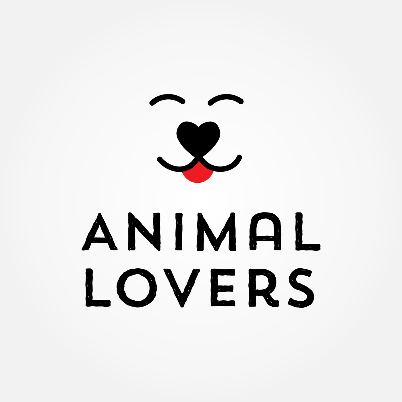 animal lovers animal dog rescue Logotipo logo diseño gráfico brand imagen corporativa imagotipo Love amor corazon blanco y negro tipografico