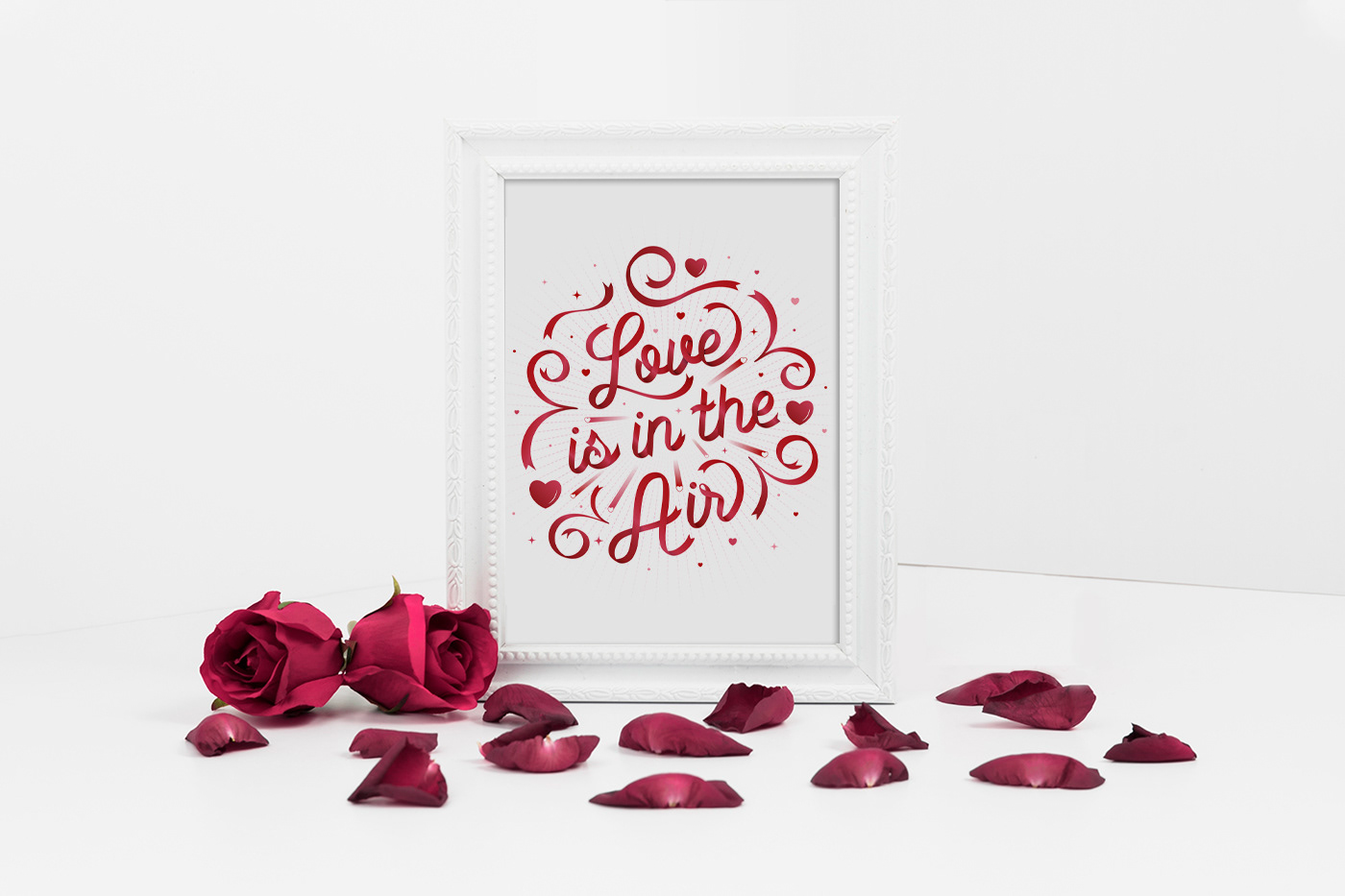 Happy Valentine's Day Custom Lettering graphic design  typography   instagram pantone colors Print on demand romantic greeting cards inspire vector type