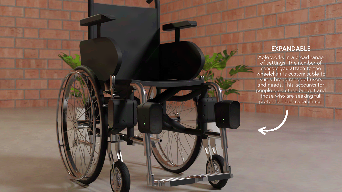 3D Rendering blender design disability fusion 360 industrial design  wheelchair