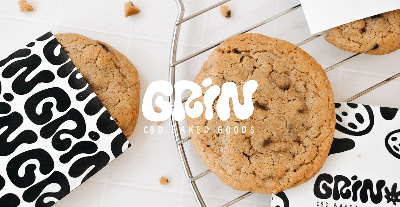 brand identity CBD cookies design Food  Logo Design Packaging Photography  product shot typography  