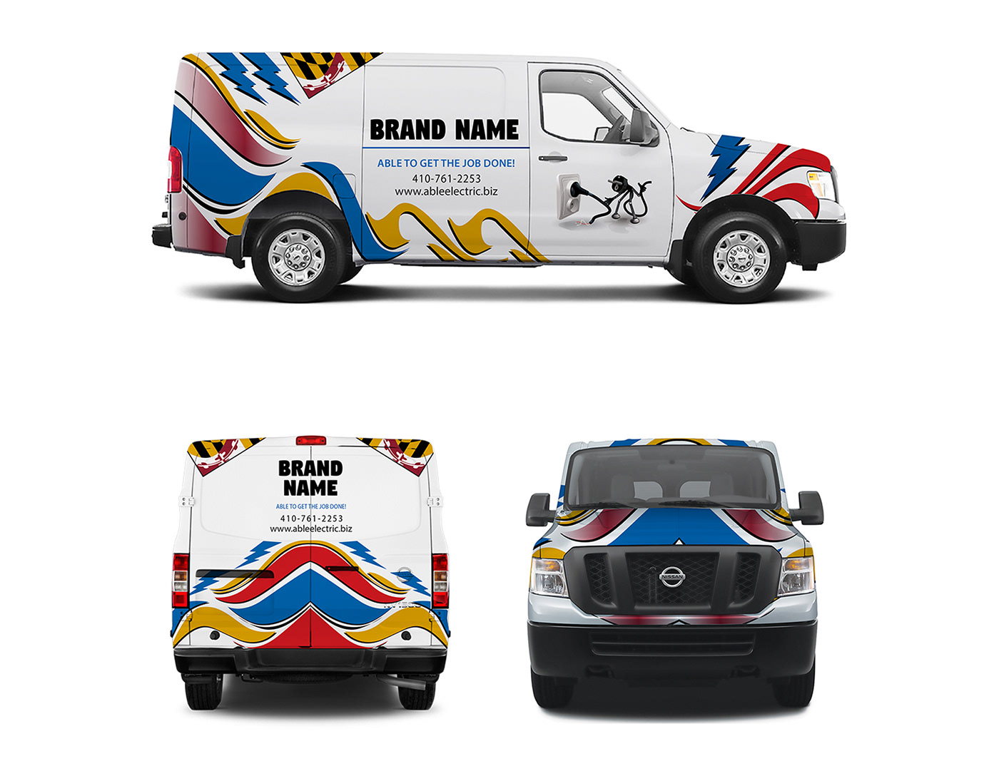 Auto brand decal design race rally sticker vector Vehicle Wrap