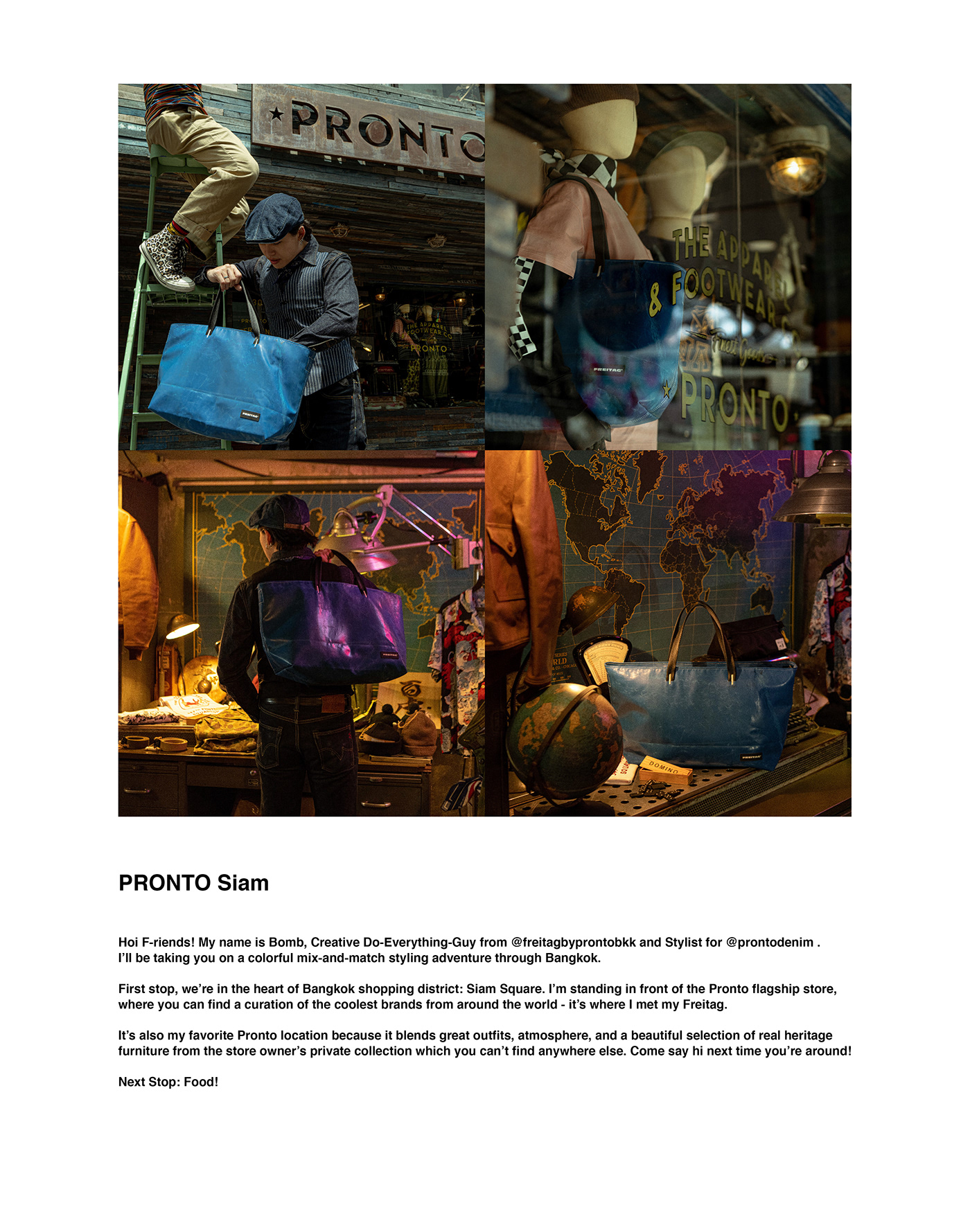 Bangkok colorful freitag ads concept campaign Travel bag photograph Thailand