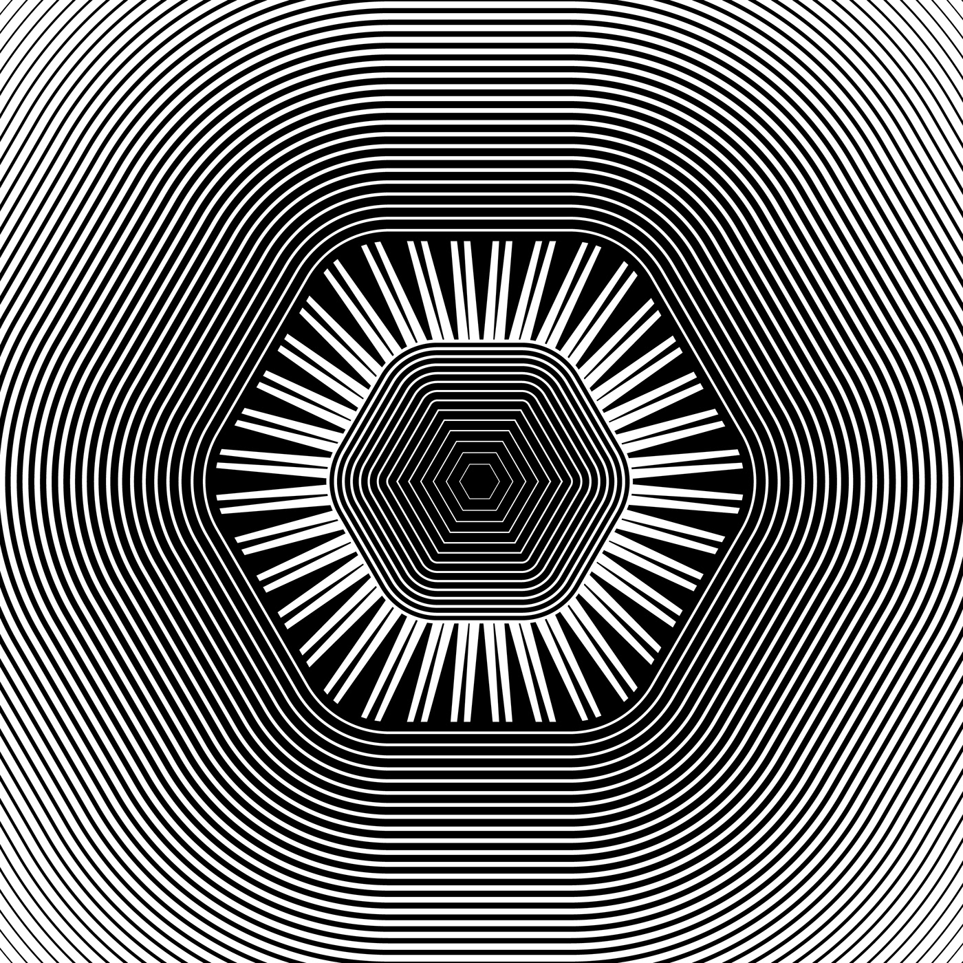adobe illustrator Digital Art  illusion ILLUSTRATION  op art opart optical pattern vector