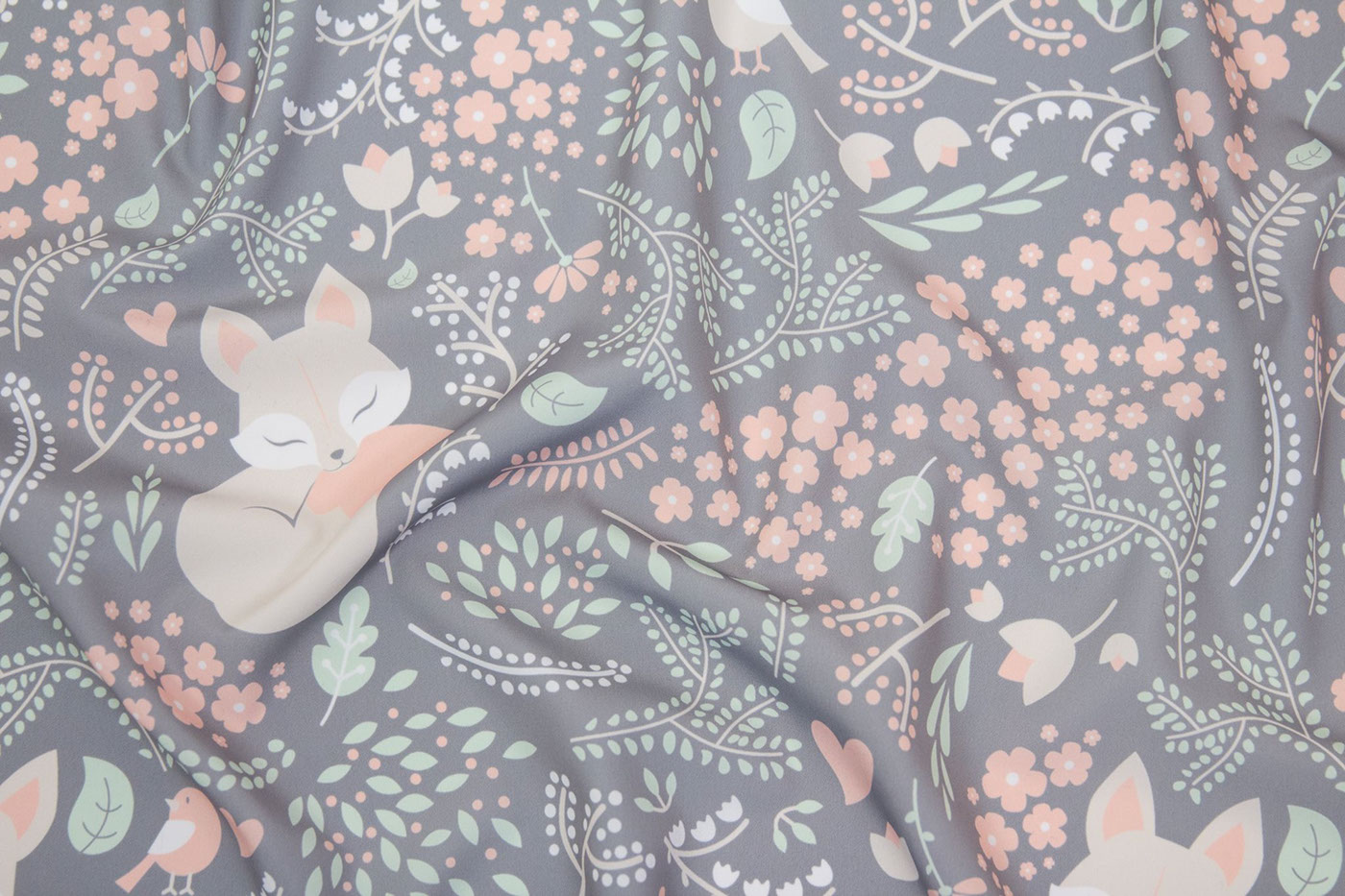 surface pattern design pattern fabric FOX sleeping