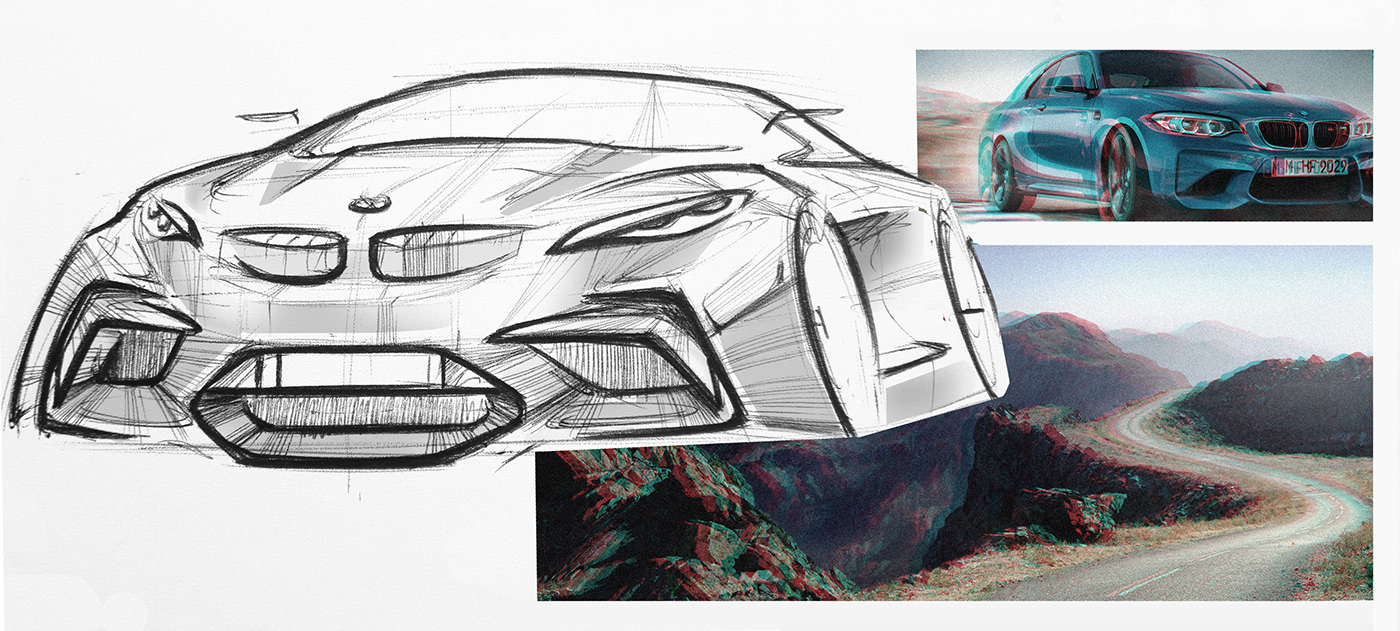BMW bmwm2 mdivision cardesign transportationdesign automotivedesign car sketch concept pensketch