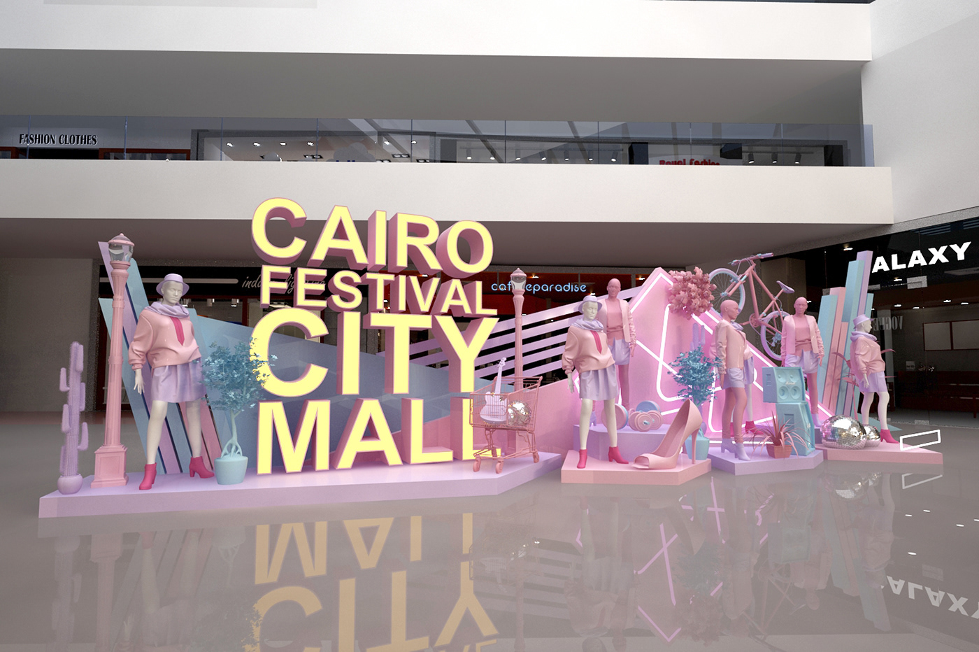 creative decoration design Fashion  festival mall