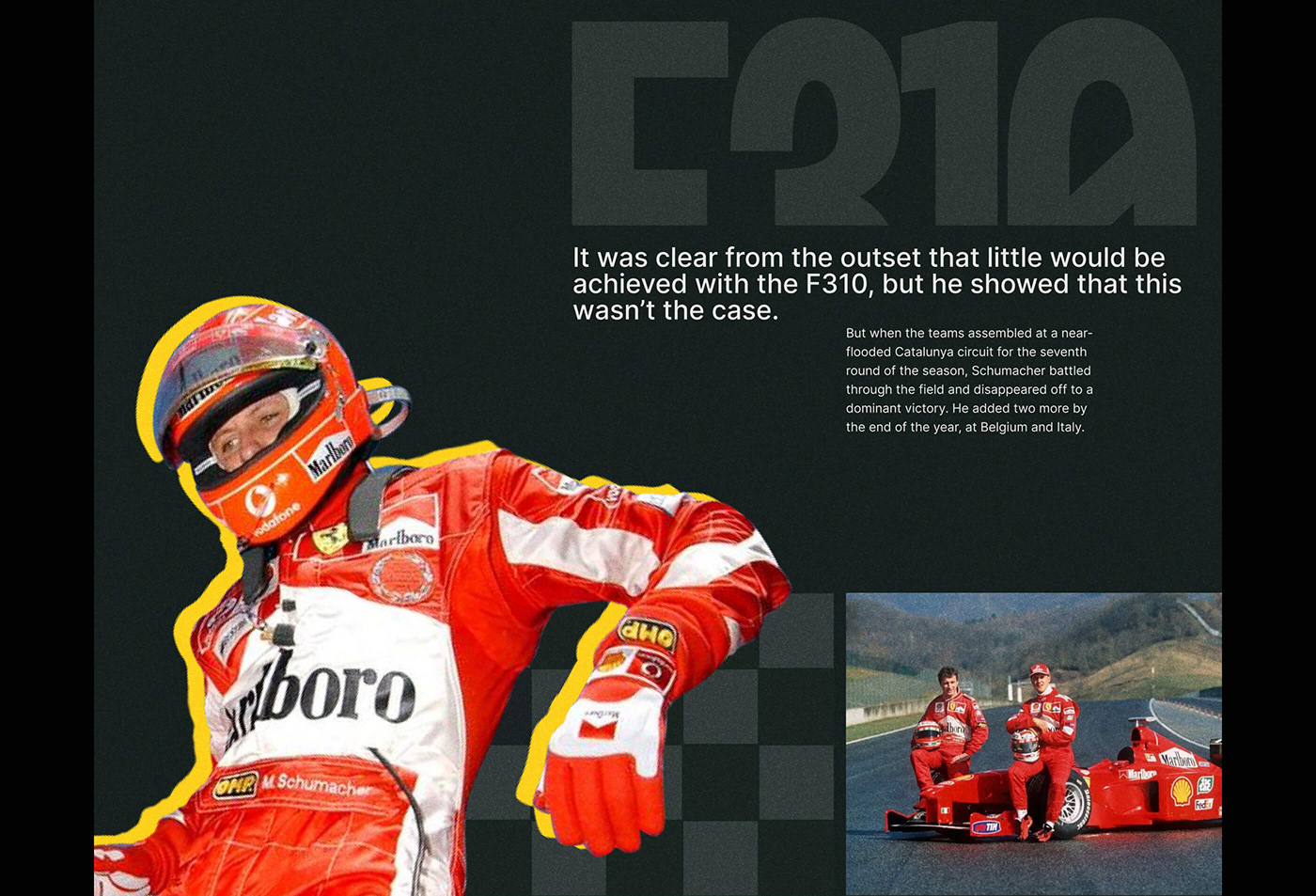 UI/UX FERRARI Figma schumacher Formula 1 Racing f1 Web Design  site landing page