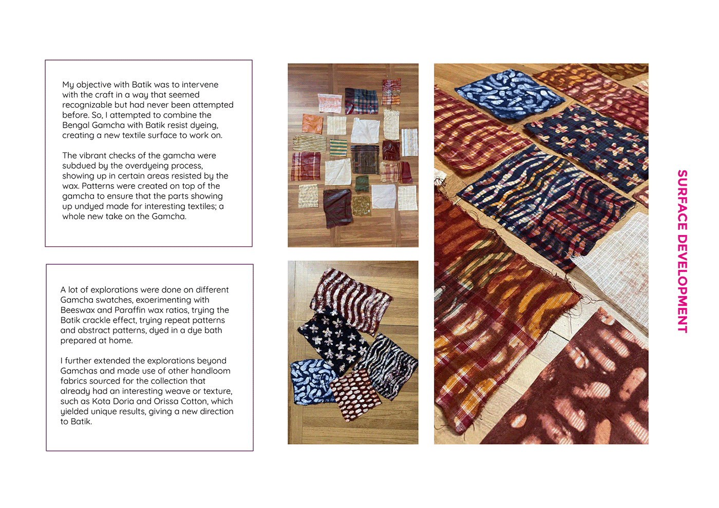 graduation project jamdani West Bengal design collection batik fashion design handloom Embroidery surface design