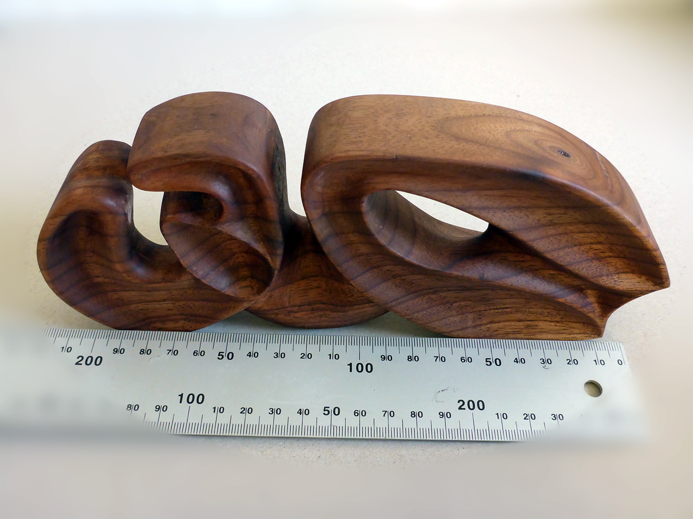 walnut wood cut woodcut oil handcraft handmade Original abstract Form