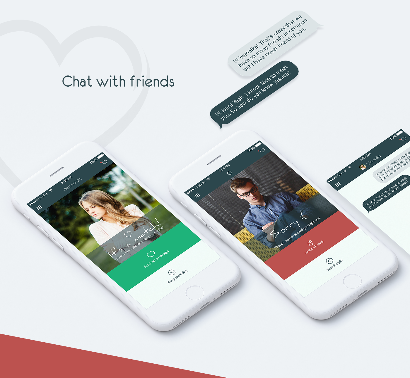 Dating app ios android UI ux UI/UX tinder