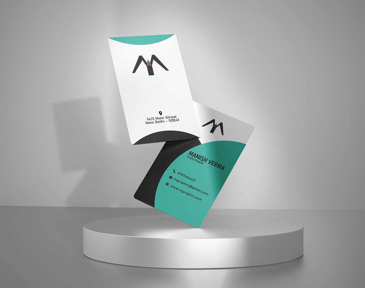 business card for graphic designer