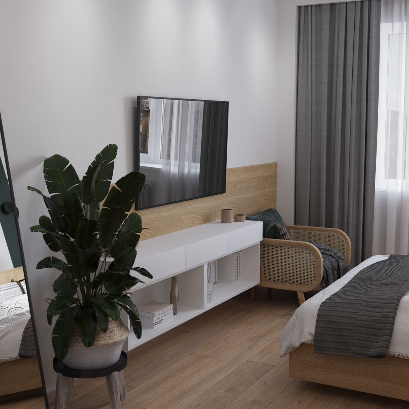 3ds max bedroom corona corona render  Interior interior design  Render visualization