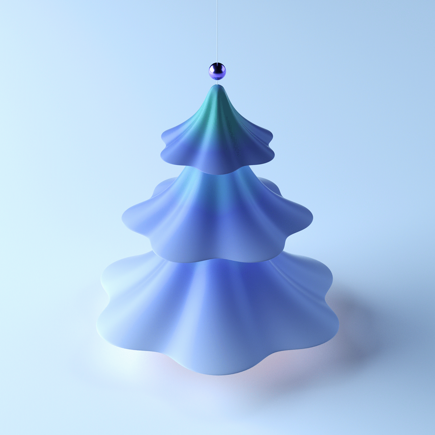 3d render c4d Christmas furniture lamp design octane product ornament winter