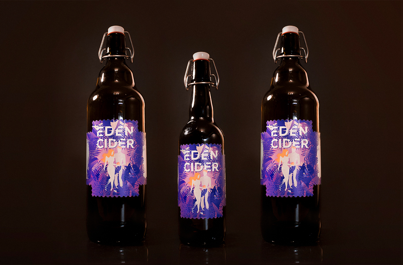 Adam Eva eden paradise cider beer craft Logotype freebiy Mockup