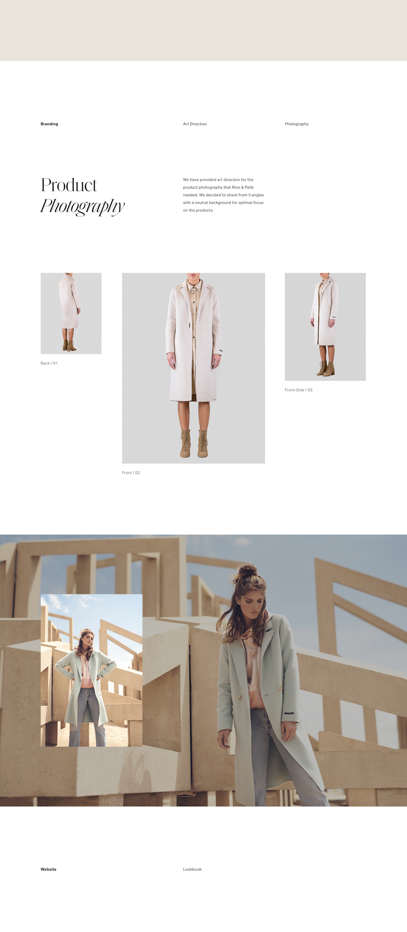 art direction for women's fashion brand product photography
