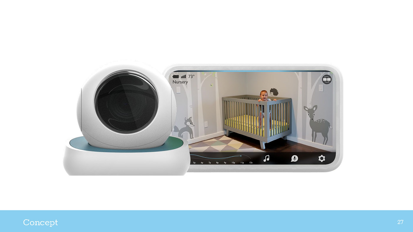 Baby Monitor interface design motorola Motorola baby Monitor product design 